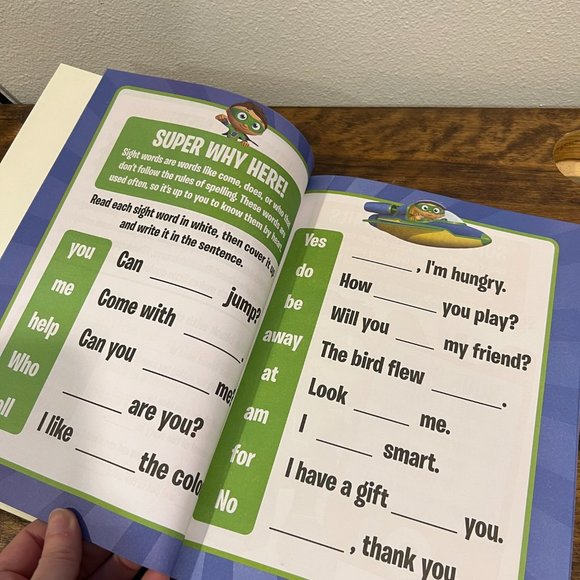 5/$20 Super Duper reading skills work book super why PBS Grades 1-2 - Picture 3 of 4